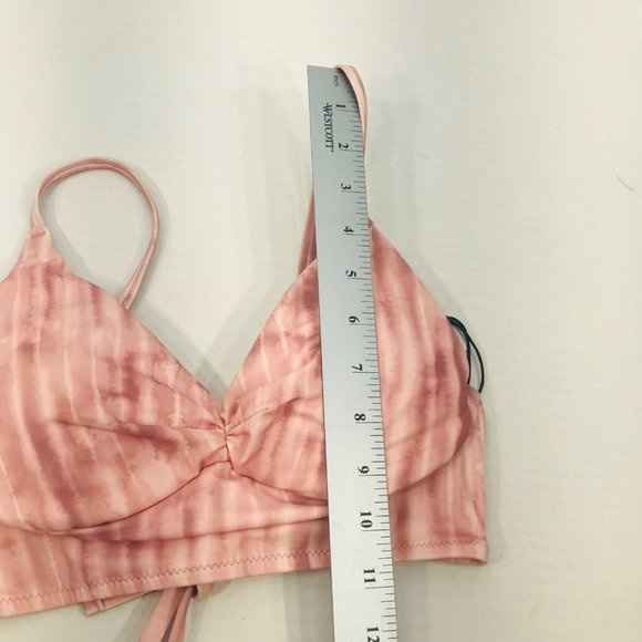 Shade And Shore Women's Size 32B Lightly Lined Longline Triangle Bikini Swim Top - Picture 11 of 11